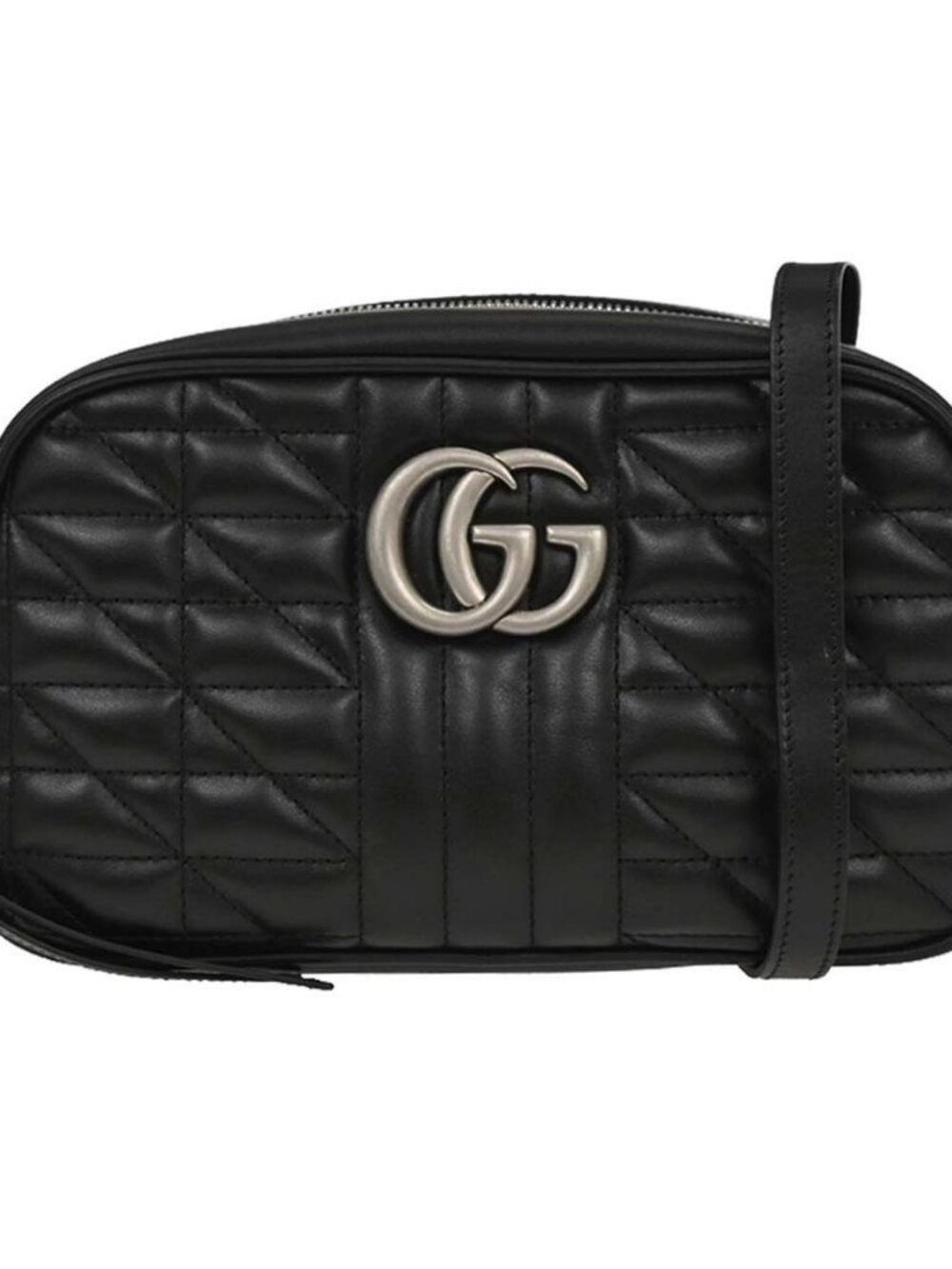 Gucci Black GG Marmont Small Camera Bag 447632.486628